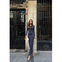 Uzun kollu uzun elbise