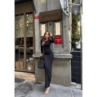 Uzun kollu uzun elbise