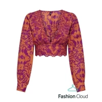 V Yaka Kısan Kadın Bluz