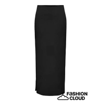 Yırtmaç Detaylı Likralı Kadın Etek