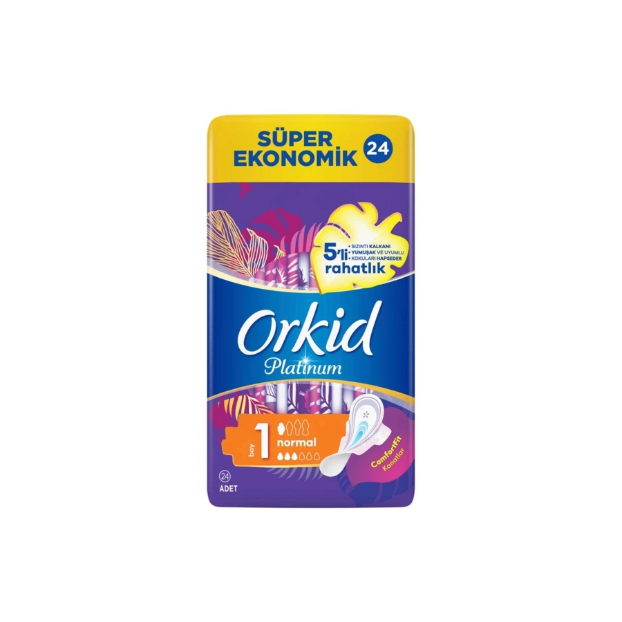 Orkid Platinum Normal Hijyenik Ped 24Lü