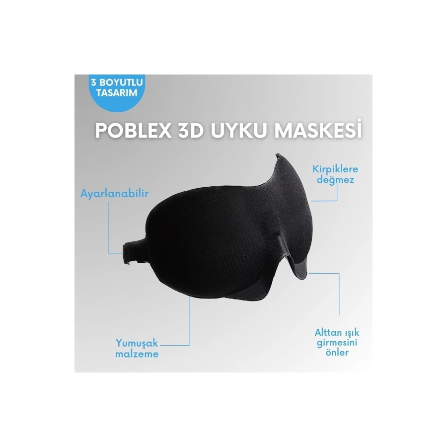 Poblex 3d Uyku Maskesi