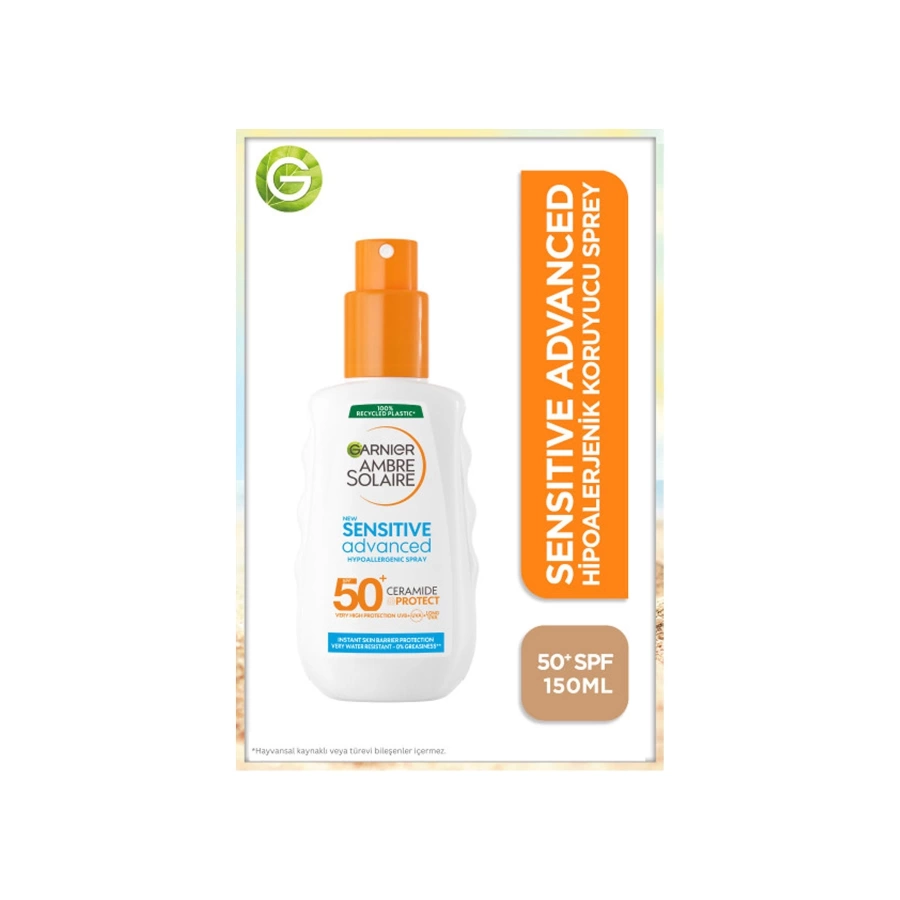 Garnier Ambre Solaire Sensitive Advanced Hipoalerjenik Güneş Koruyucu Sprey SPF50+ 150ML