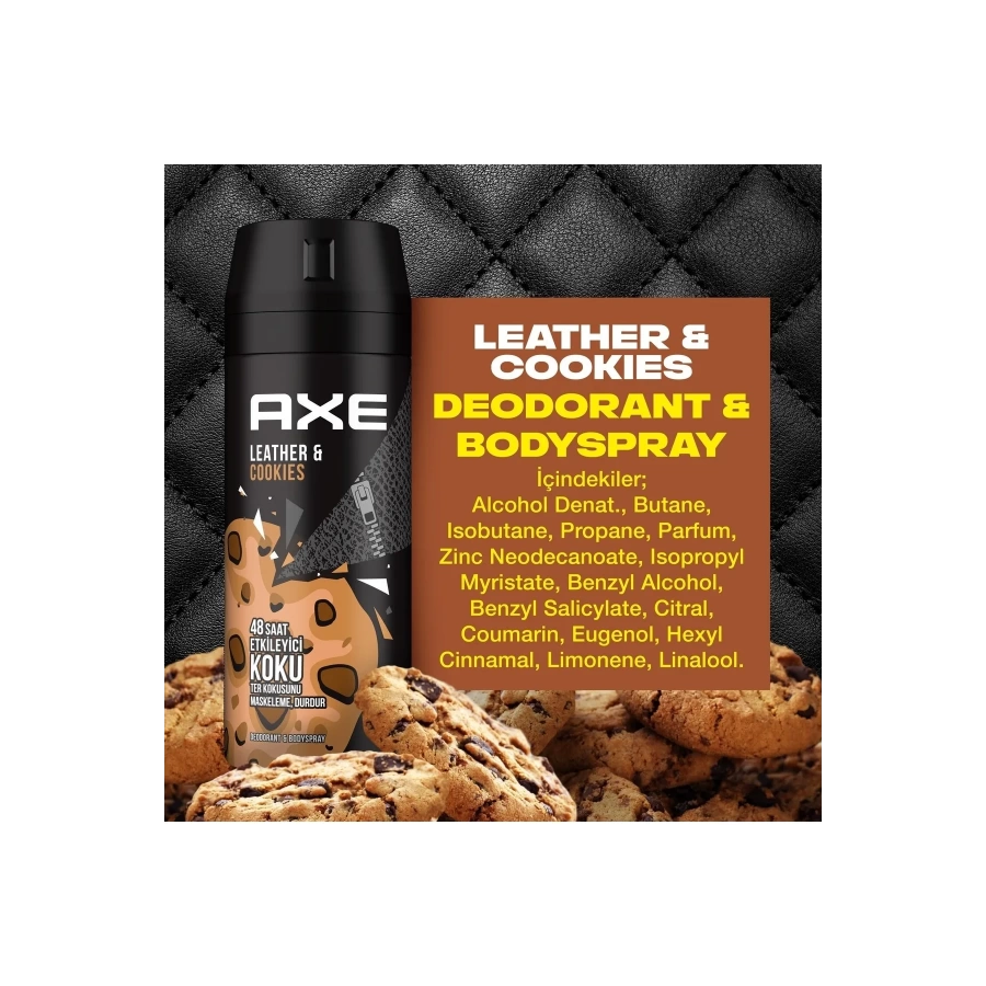 Axe Men Deodorant Leather & Cookies 150 Ml