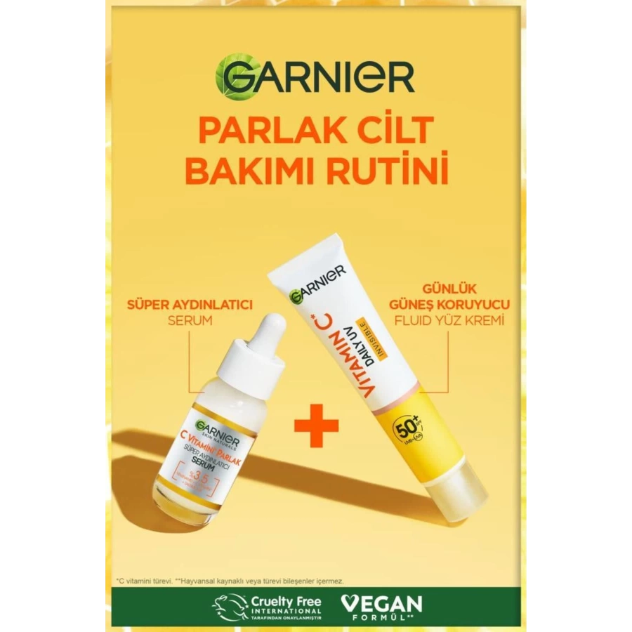 Garnier C Vitamini Günlük Uv Korumalı Güneş Yüz Kremi Spf50 Görünmez Doku 40 Ml