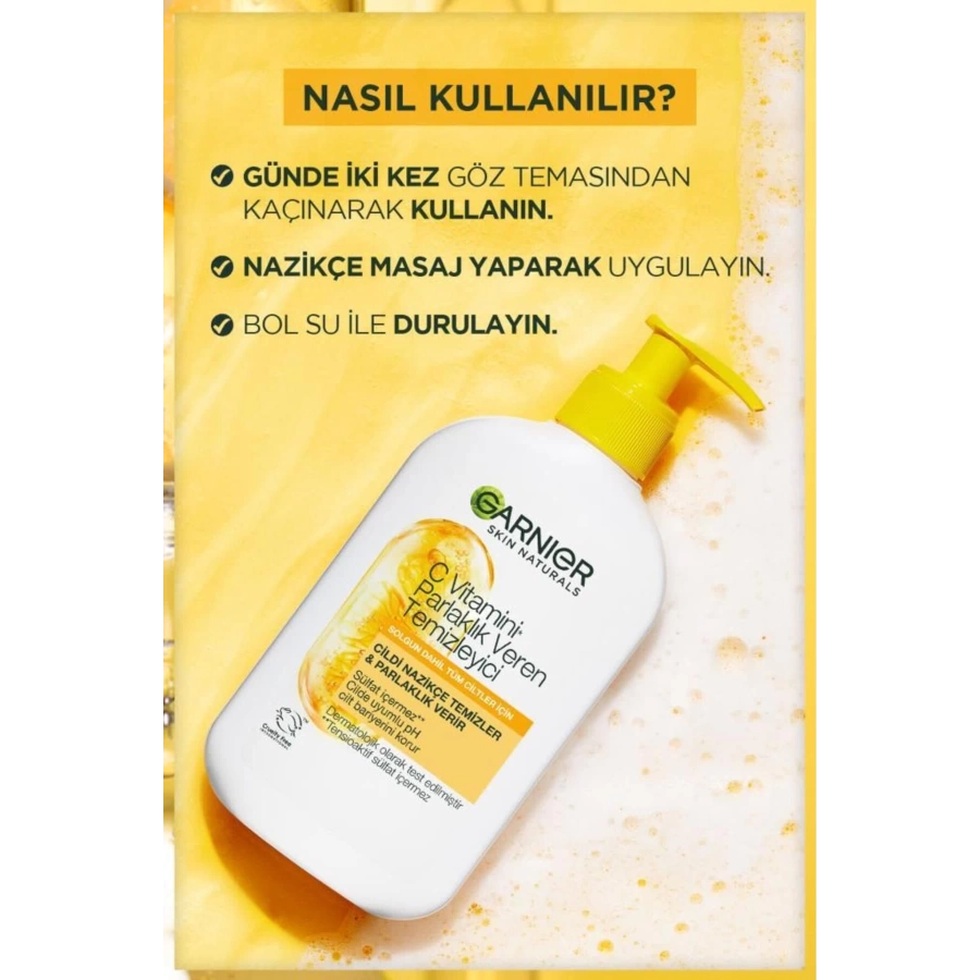 Garnier C Vitamini Parlaklık Veren Temizleyici 250 Ml