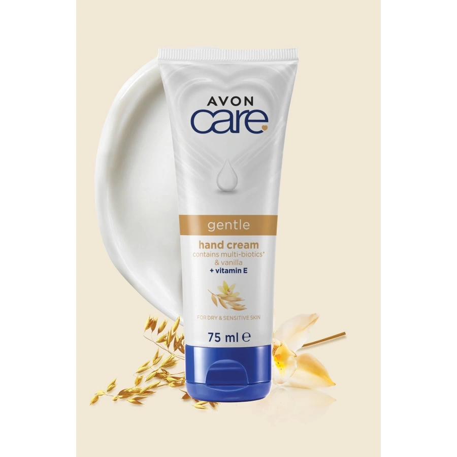 Avon Care Gentle Multi-Biotics & Vanilya İçeren E Vitaminli Kuru Ciltler İçin El Kremi 75 Ml