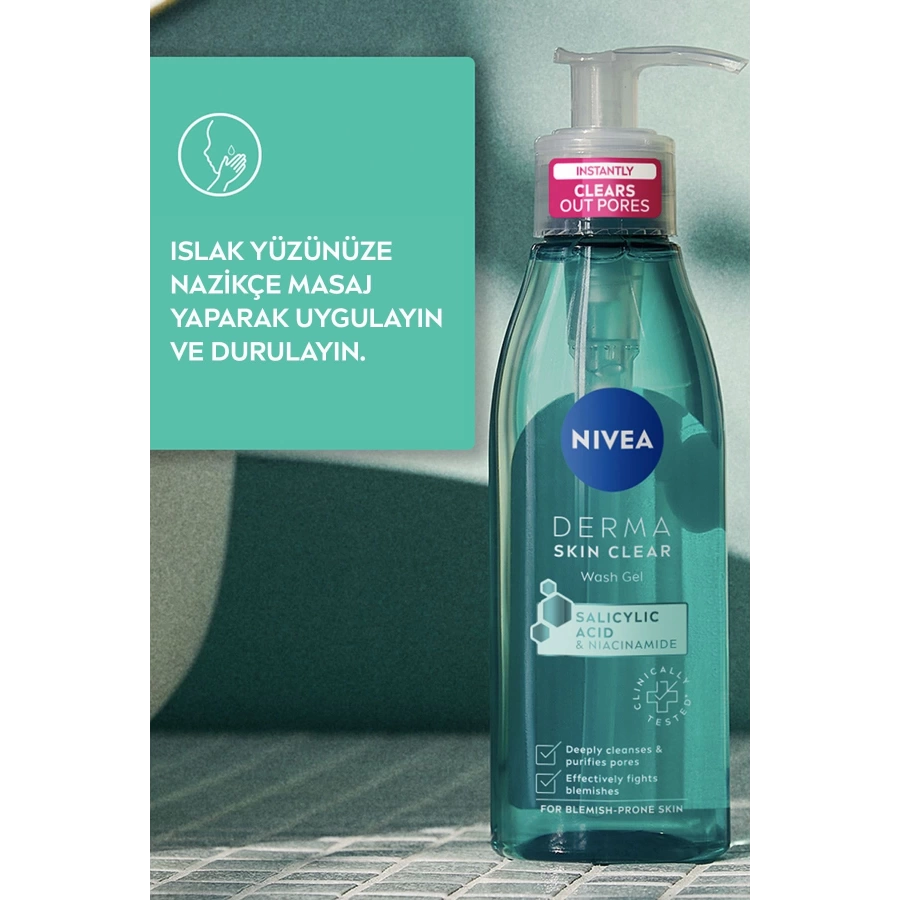 Nivea Derma Skın Clear Sivilce Karşıtı Yüz Temizleme Jeli 150 Ml