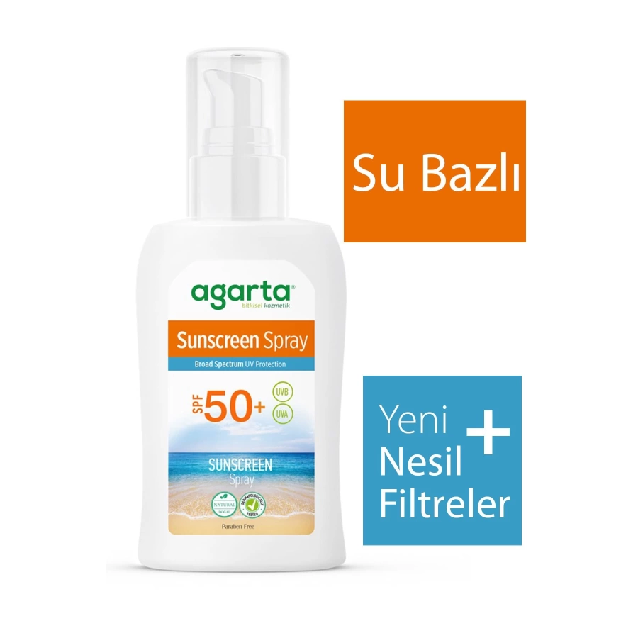 Agarta Doğal Güneş Spreyi 50 Faktör (Çocuklar İçin Uygundur) 150 Ml