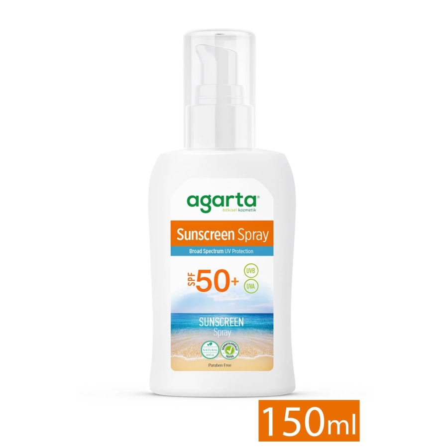 Agarta Doğal Güneş Spreyi 50 Faktör (Çocuklar İçin Uygundur) 150 Ml