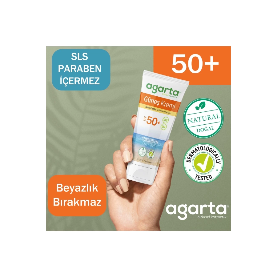 Agarta Doğal Leke Karşıtı Güneş Kremi 50 Faktör 100 Ml