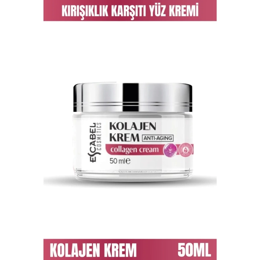 Escabel Kırışıklık Önleyici Kolajen Yüz Kremi 50 Ml