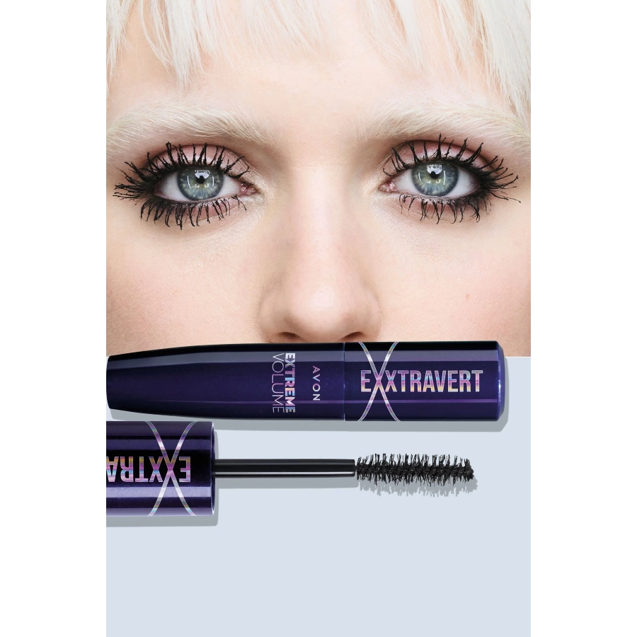 Avon Exxtravert Ekstra Hacim Veren Maskara 9 Ml. Blackest Black