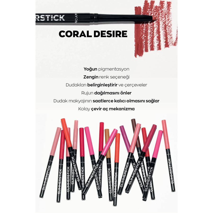 Avon Glimmerstick Dudak Kalemi Coral Desire