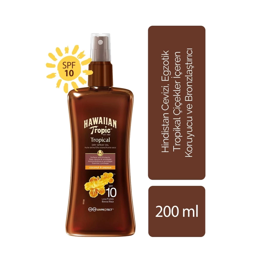 Hawaiian Tropic Koruyucu Ve Bronzlaştırıcı Yağ Spf 10