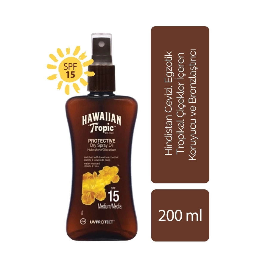 Hawaiian Tropic Koruyucu Ve Bronzlaştırıcı Yağ Spf 15