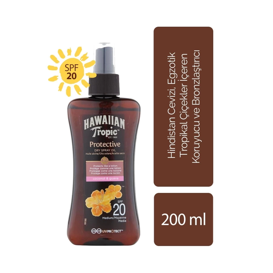 Hawaiian Tropic Koruyucu Ve Bronzlaştırıcı Yağ Spf 20