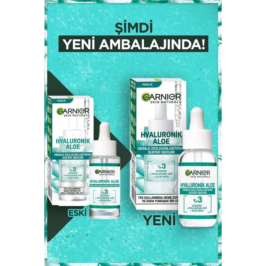 Garnier Hyaluronik Aloe Nemlendirici Ve Dolgunlaştırıcı Süper Serum 30Ml