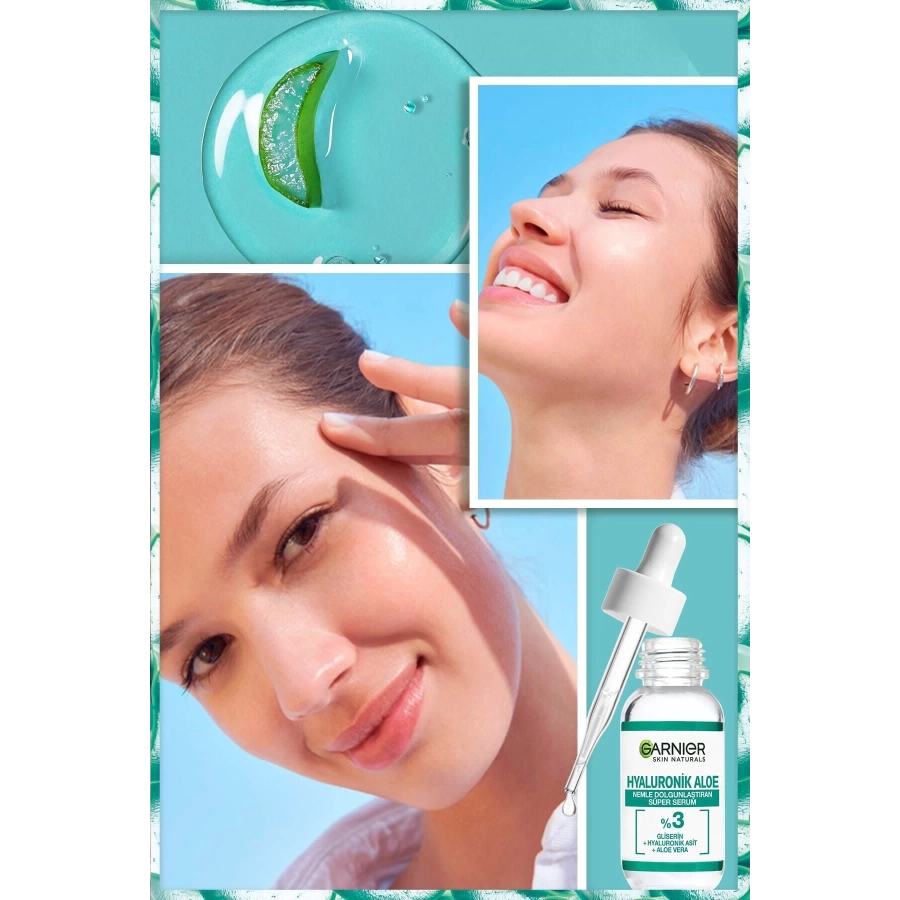 Garnier Hyaluronik Aloe Nemlendirici Ve Dolgunlaştırıcı Süper Serum 30Ml