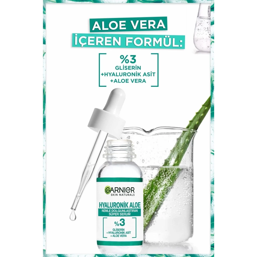 Garnier Hyaluronik Aloe Nemlendirici Ve Dolgunlaştırıcı Süper Serum 30Ml