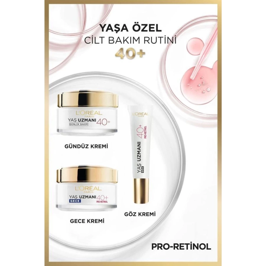 Loreal Paris Yaş Uzmanı 40+ Kırışıklık Karşıtı Sıkılaştırıcı Gece Kremi 50 Ml