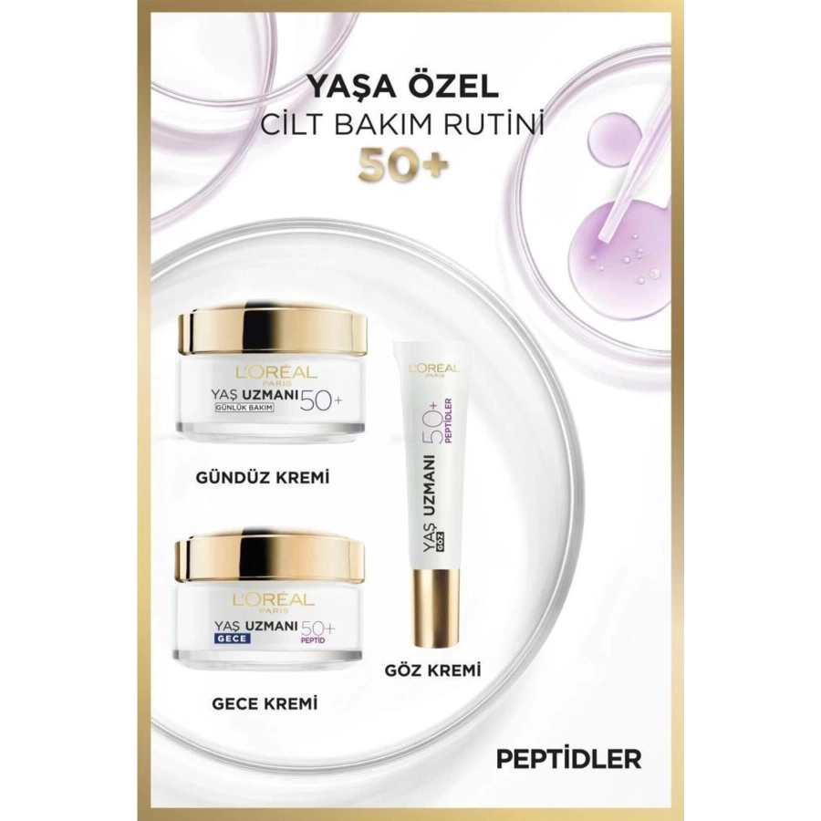 Loreal Paris Yaş Uzmanı 50+ Kırışıklık Karşıtı Yenileyici Gece Kremi 50 Ml