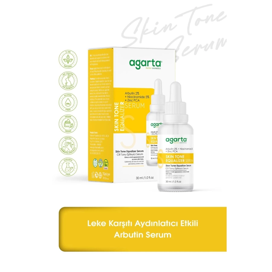 Agarta Leke Karşıtı Cilt Tonu Eşitleyici Arbutin Serum 30 Ml