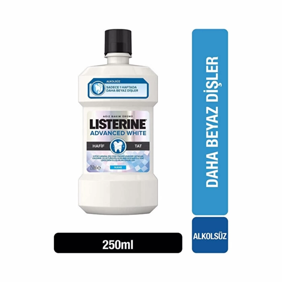 Listerine Advanced White Hafif Tat 250 Ml