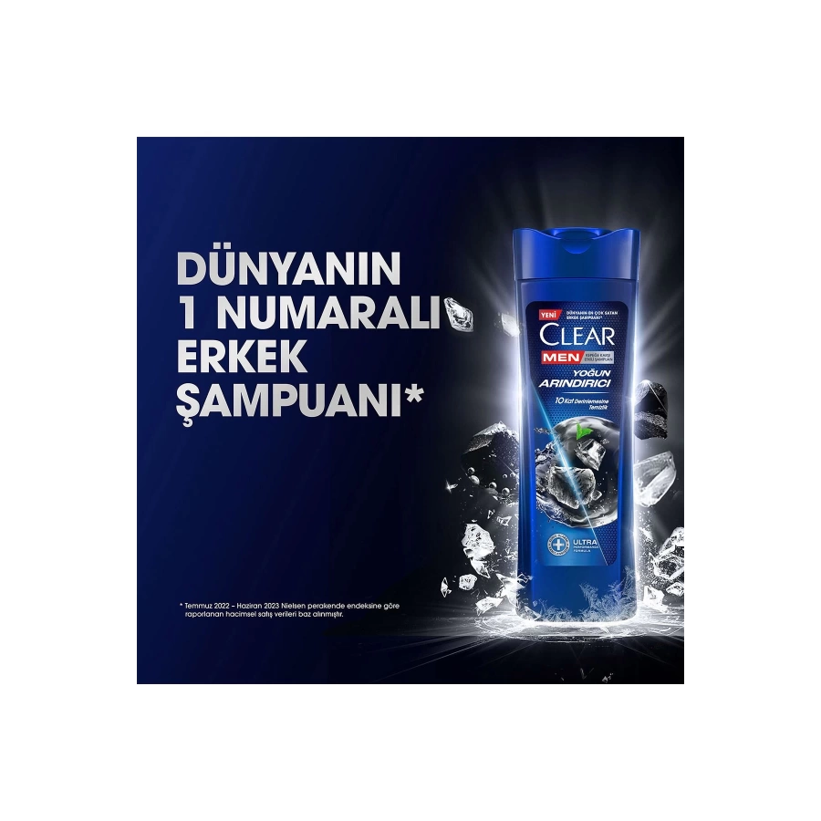 Clear Men Kepeğe Karşı Etkili Şampuan Yoğun Arındırıcı 350 Ml