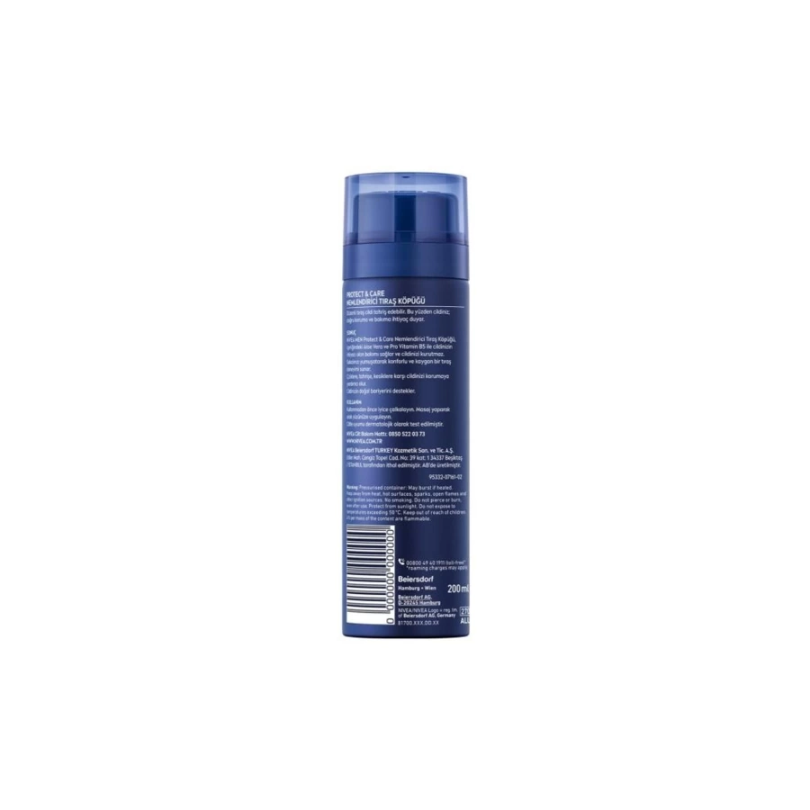 Nivea Men Protect&Care Tıraş Jeli Kuru Ciltler İçin Pürüzsüz Tıraş 200 Ml