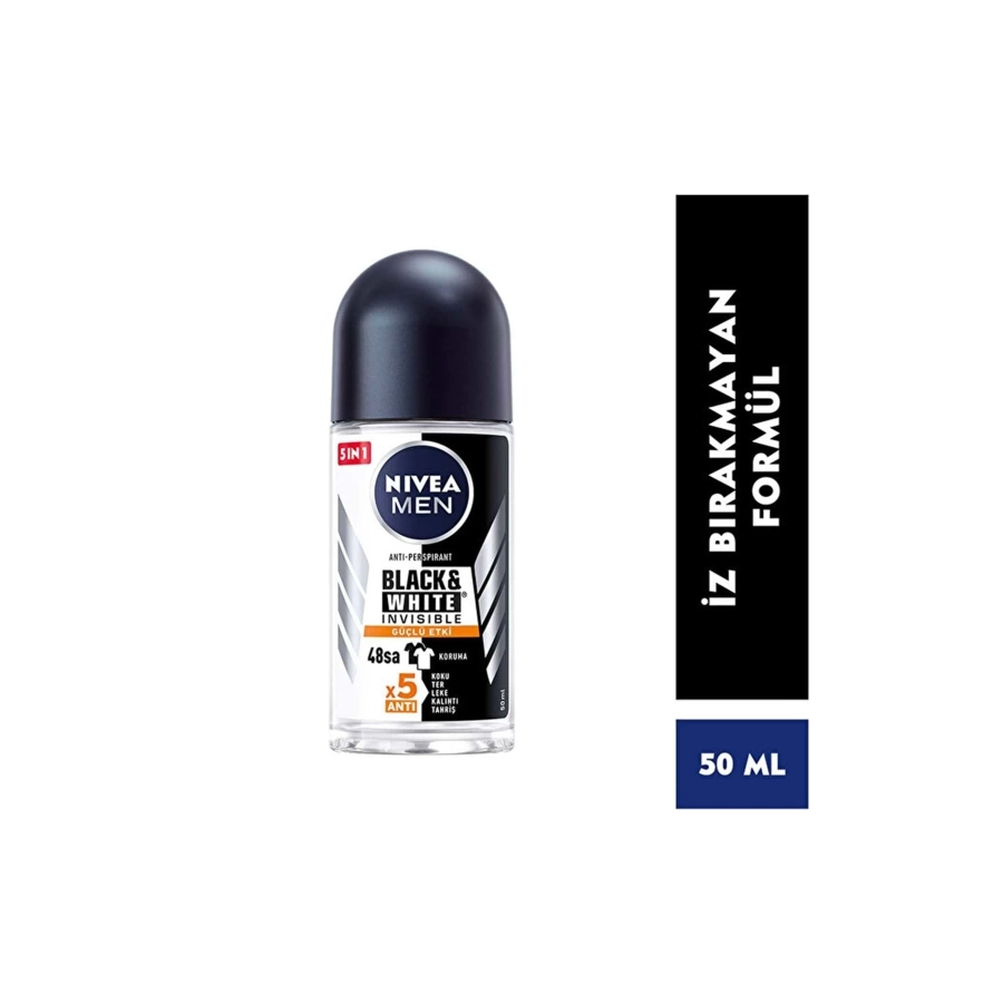 Nivea Menblack & White Roll Onınvisible Güçlü Etki 50 Ml