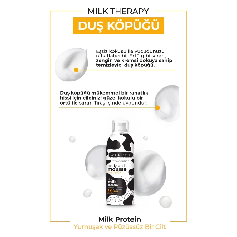 Morfose Milk Therapy Vücut Duş Köpüğü 200 ml