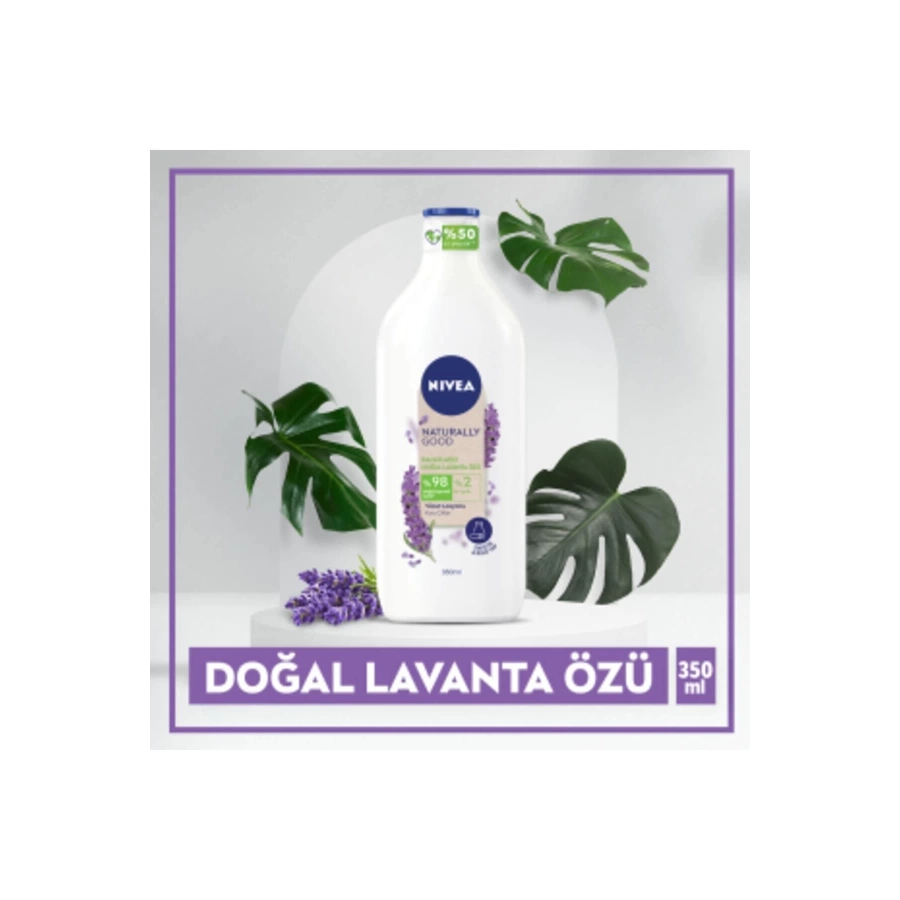 Nivea Naturally Good Vücut Losyonu Lavanta Kuru Cilt 48 Saat Nemlendirme 350 Ml