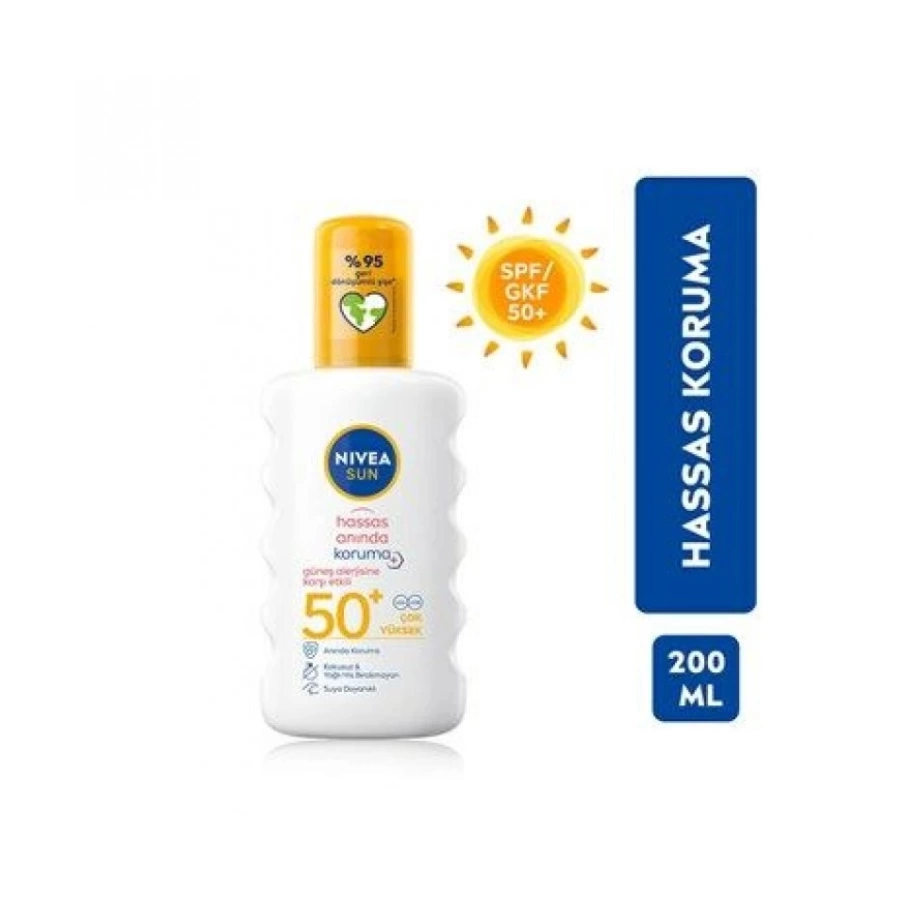 Nivea Hassas Koruma 50+ 200 Ml