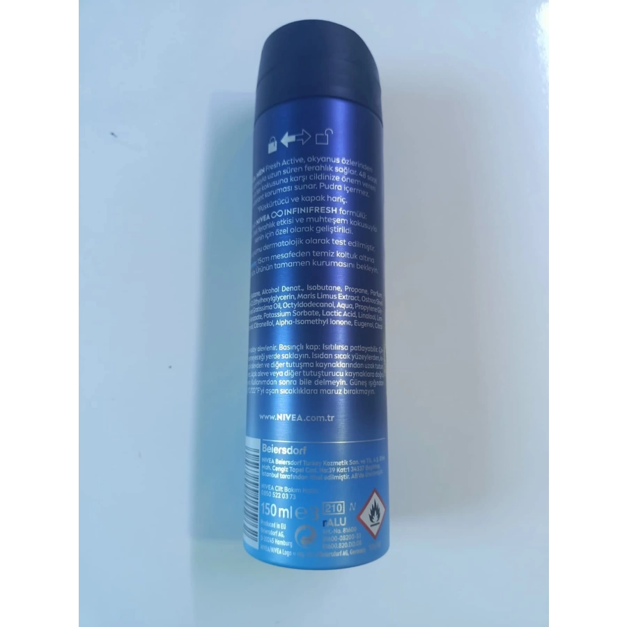 Nivea Fresh Sprey Deodorant Erkek 150 Ml