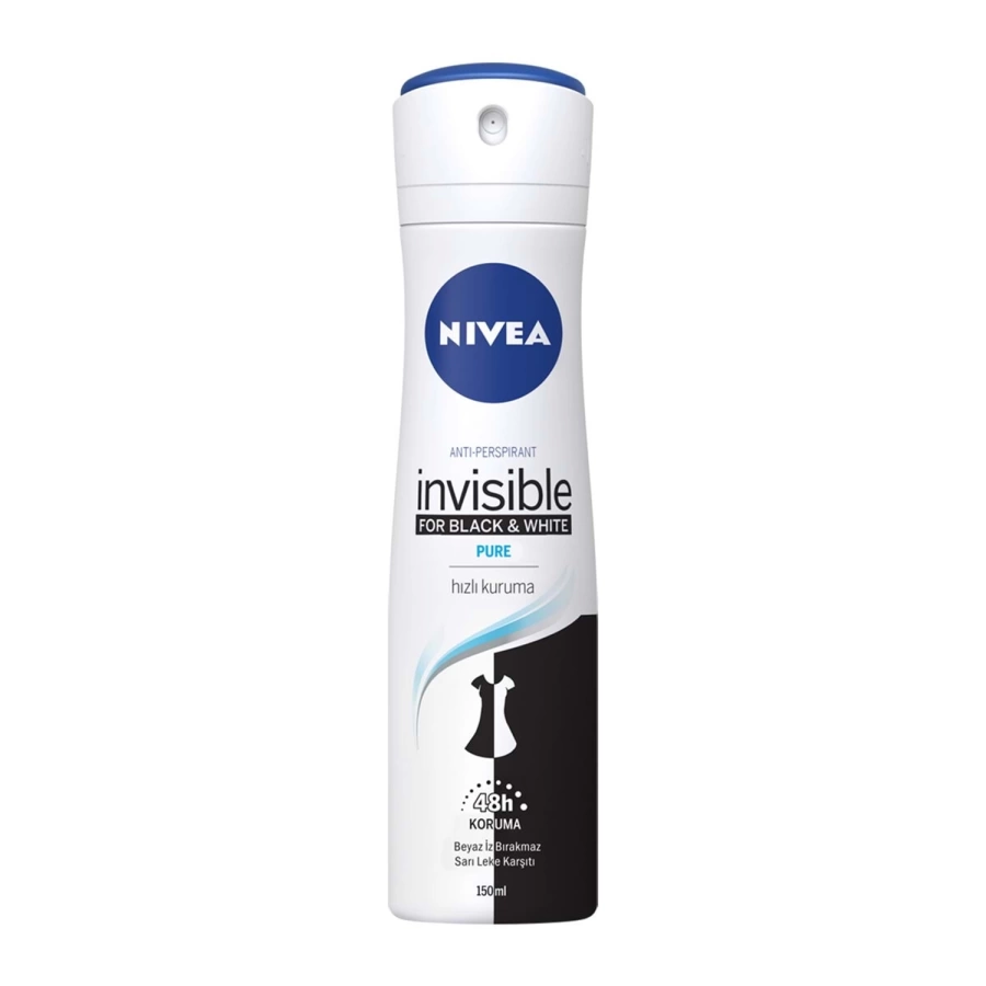 Nivea İnvisible For Black White Deodorant Pure 150 Ml