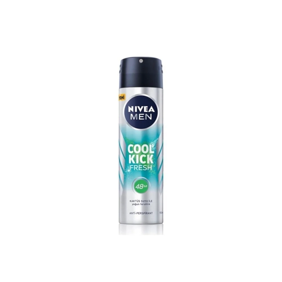 Nivea Men Erkek Sprey Deodorant Cool Kick Fresh 48 Saat Anti-Perspirant Koruma 150 Ml