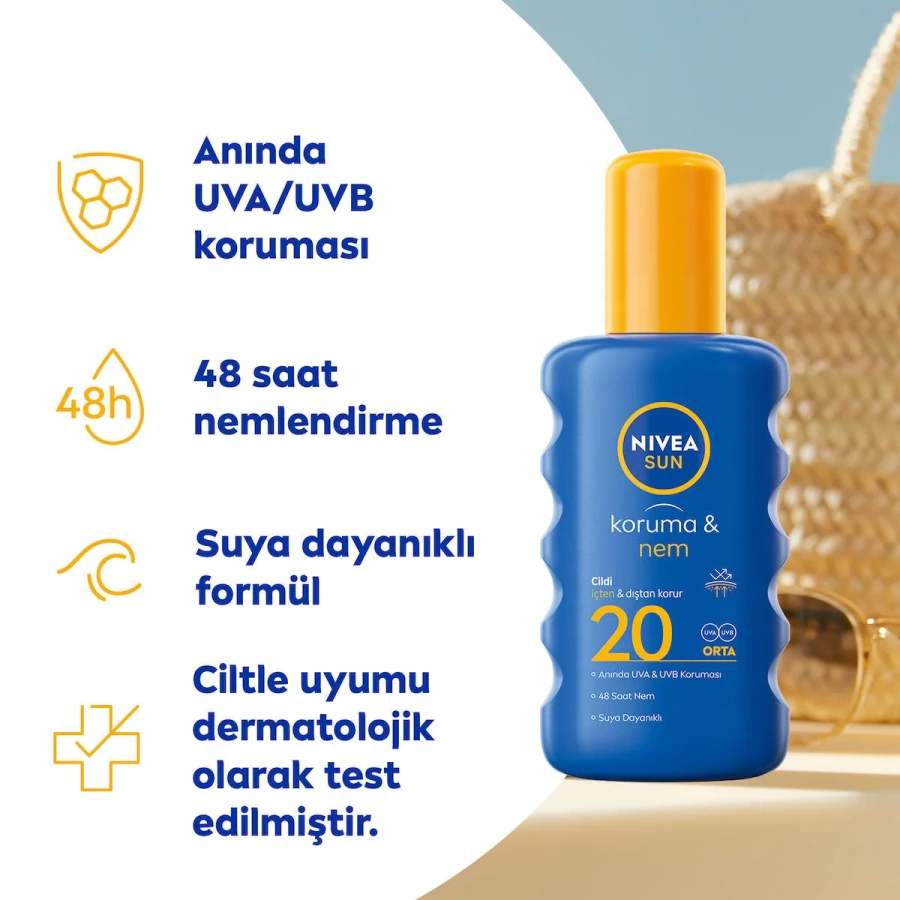 Nivea Sun 20 Nem Koruma Sprey 200 Ml