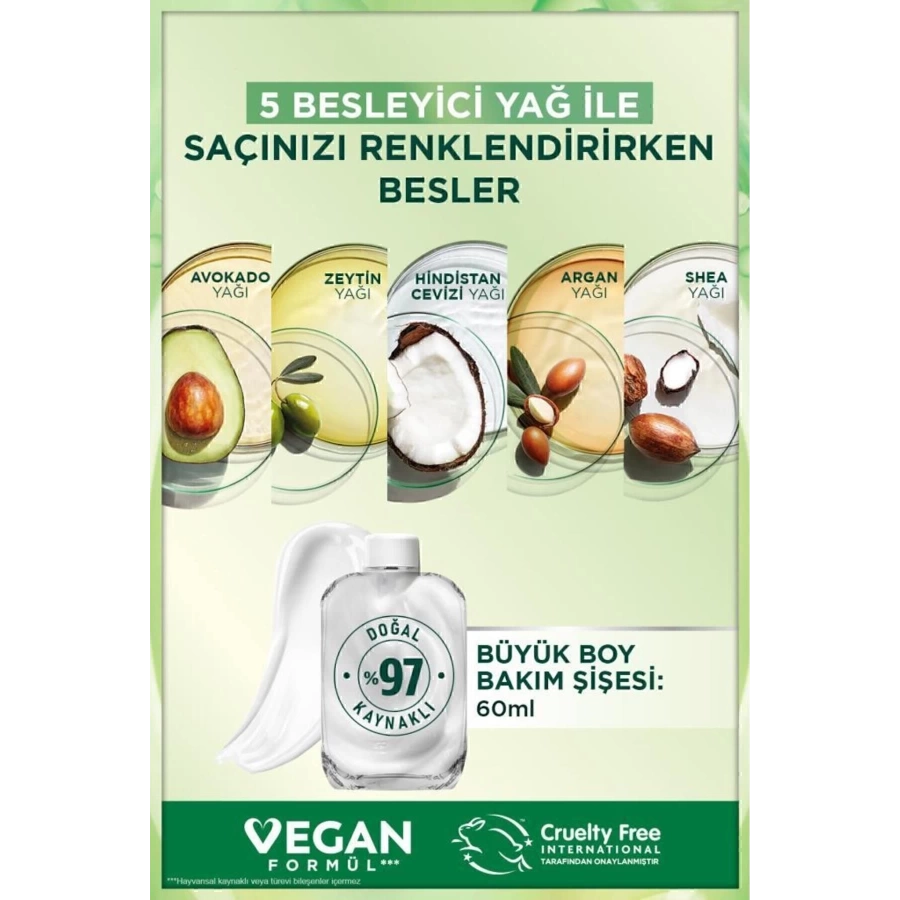 Garnier Nutrisse Yoğun Besleyici Kalıcı Krem Saç Boyası 1 Siyah