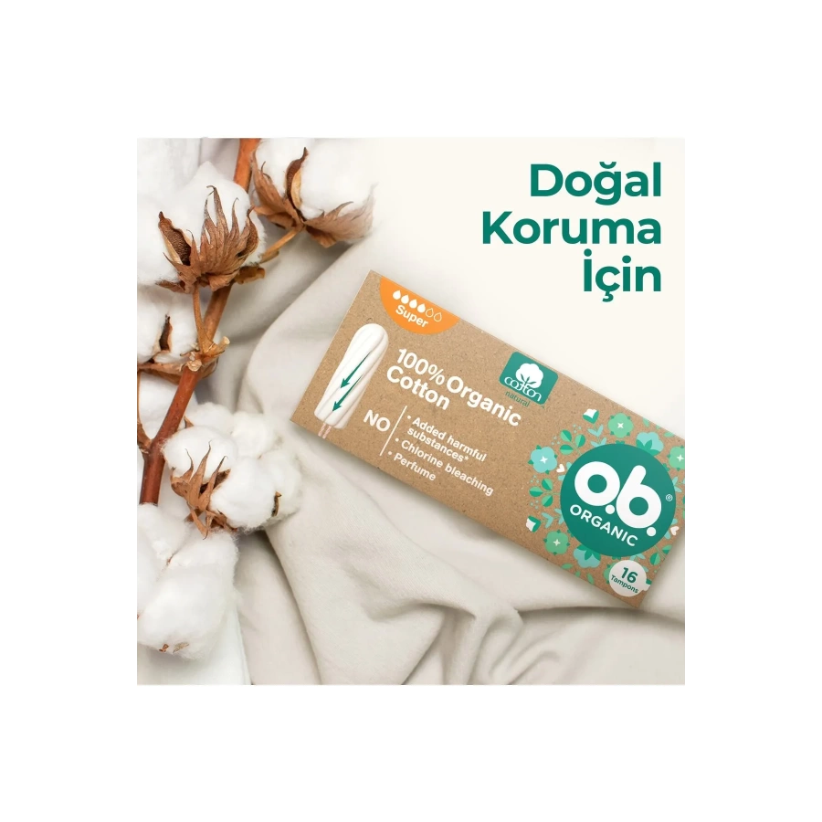 O.B Organic Super Tampon 16Lı