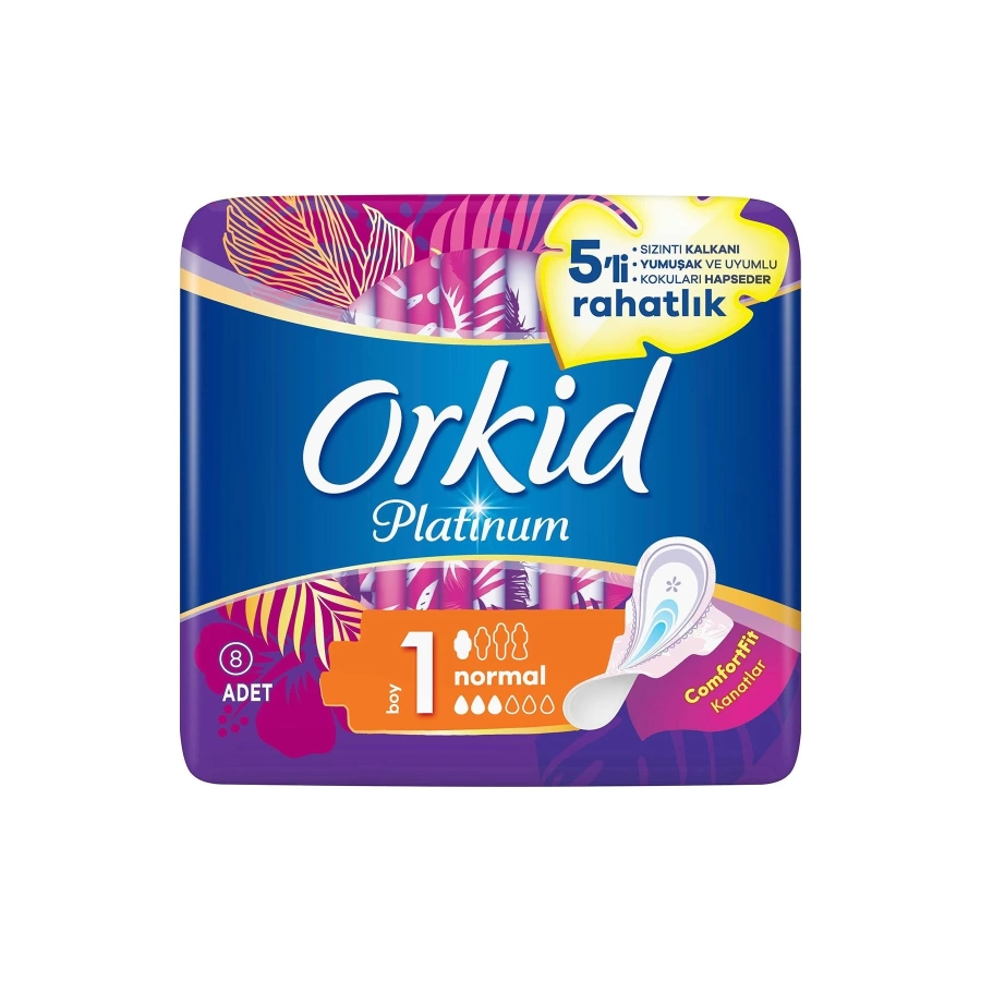 Orkid Platinum Normal Hijyenik Ped 8Li