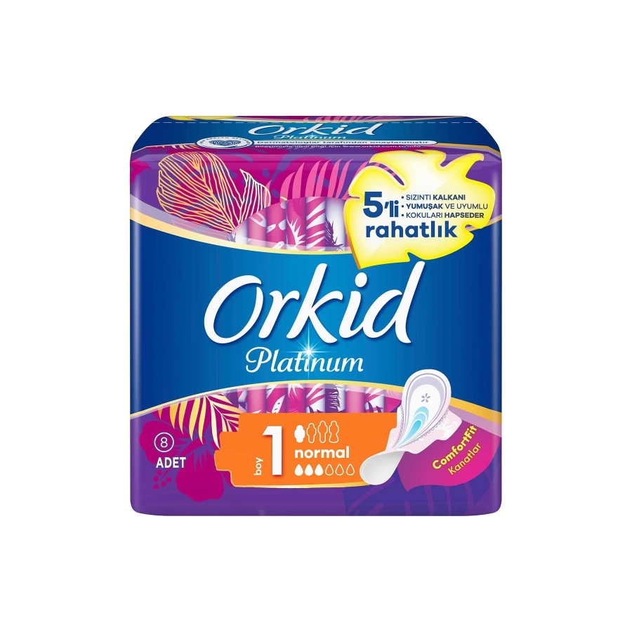 Orkid Platinum Normal Hijyenik Ped 8Li