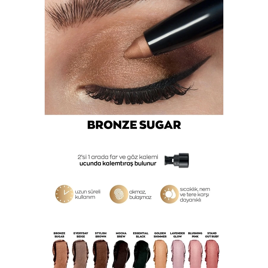 Avon Power Stay Shadow Stick Kalem Far Bronze Sugar