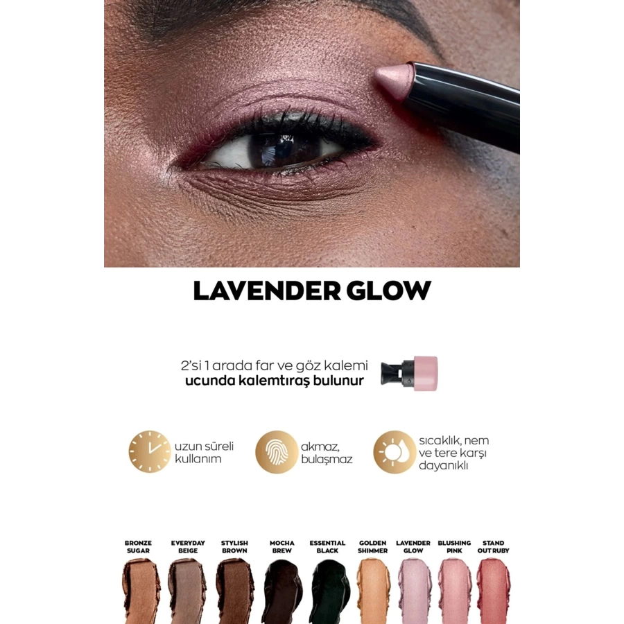 Avon Power Stay Shadow Stick Kalem Far Lavender Glow