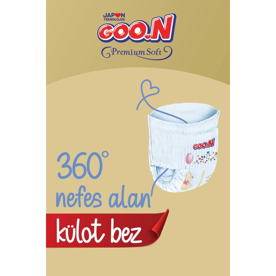 Goon Premium Soft 5 Numara Süper Yumuşak Külot Bebek Bezi - 15 Adet