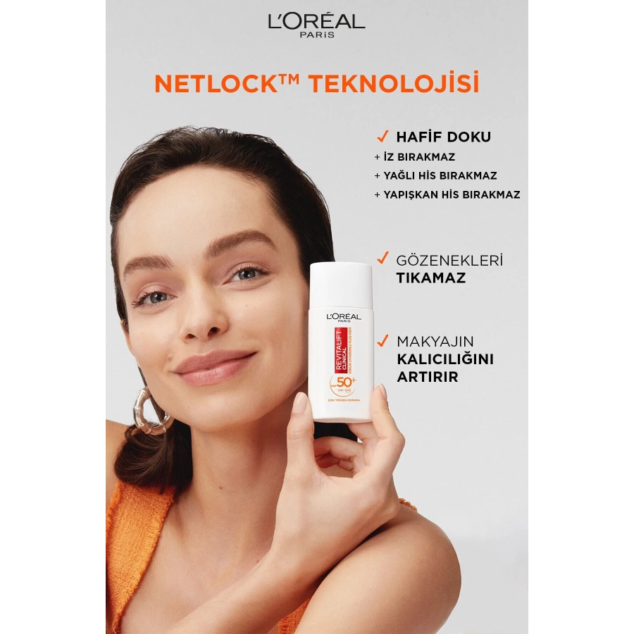 Loreal Paris Revitalift Clinical Spf 50+ Günlük Yüksek Uv Korumalı Yüz Güneş Kremi 50Ml