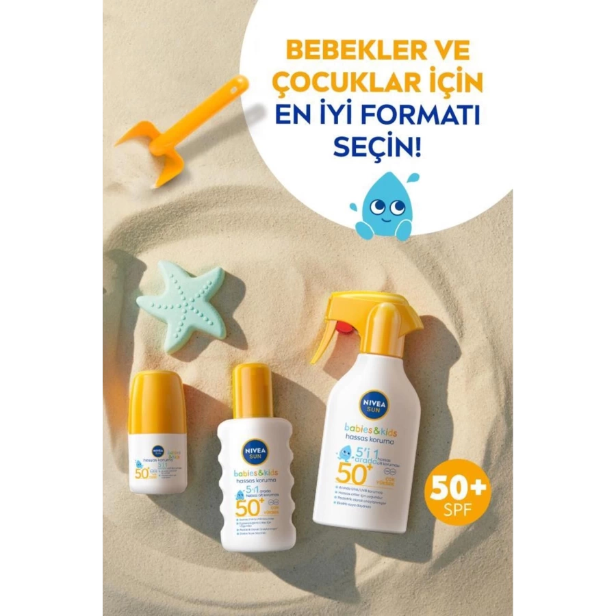 Nivea Sun Bebekler İçin Hassas Koruma Güneş Koruyucu Roll-on 50 Ml