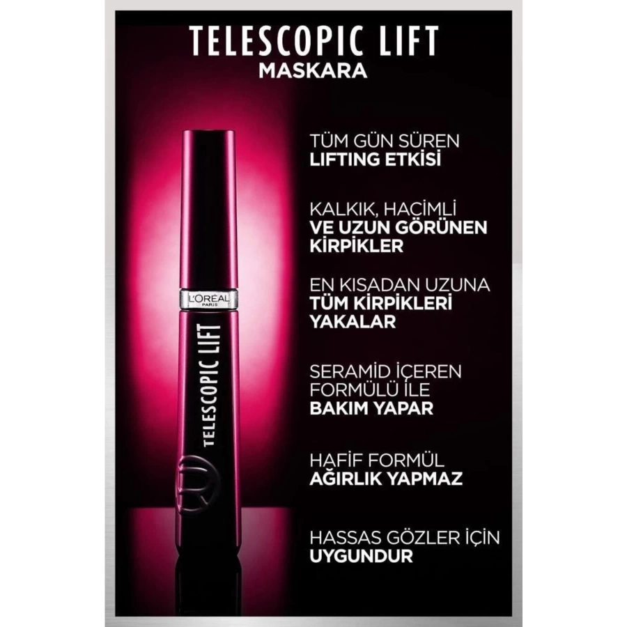 Loreal Paris Telescopic Lift Maskara 9.9 Ml