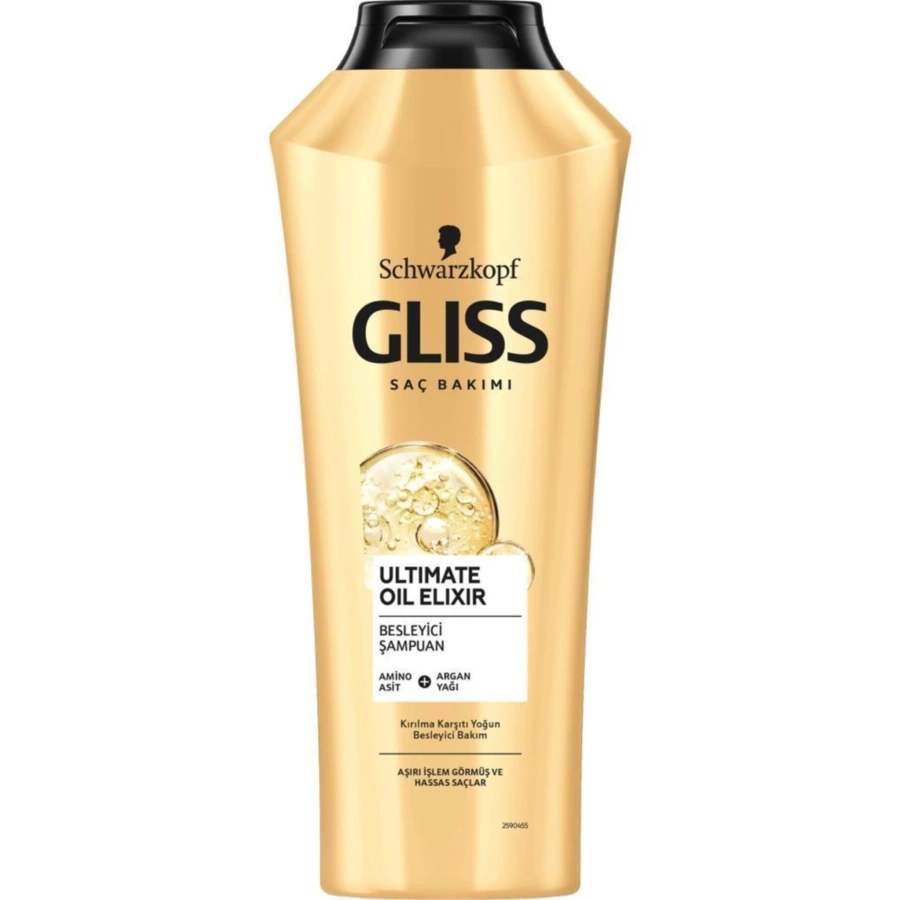 Schwarzkopf Gliss Ultimate Oil Elixir Besleyici Şampuan Aminoasit Ve Argan Yağı İle 360 Ml