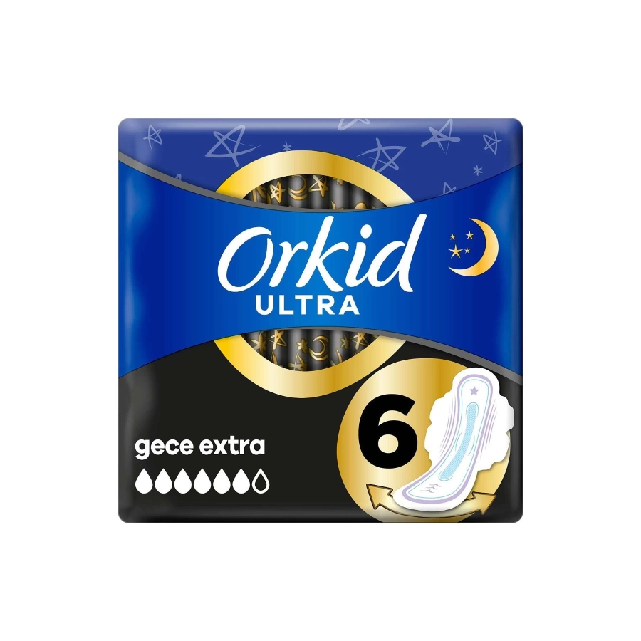 Orkid Ultra Hijyenik Ped Gece Ekstra 6Lı